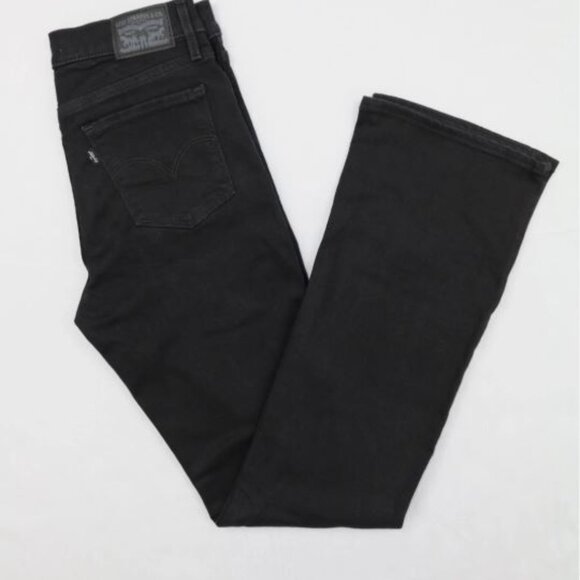 Levi's Women's 315 Soft Black Shaping Bootcut Stellar Stretch Mid Rise Jeans - Picture 1 of 8